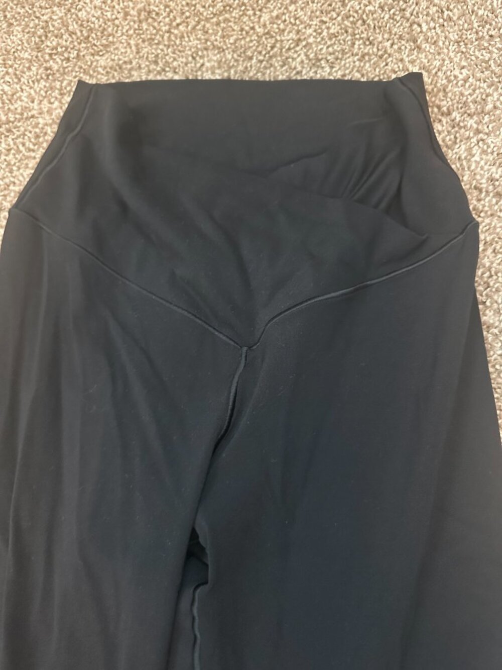 Offline by Aerie Crossover Flare Leggings Long Inseam Black Size M - Picture 2 of 2